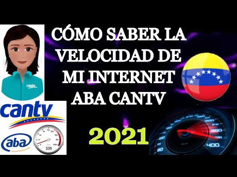 ?¿Cómo SABER LA VELOCIDAD DE MI INTERNET ABA CANTV? - (Fácil y Sencillo) 2021.