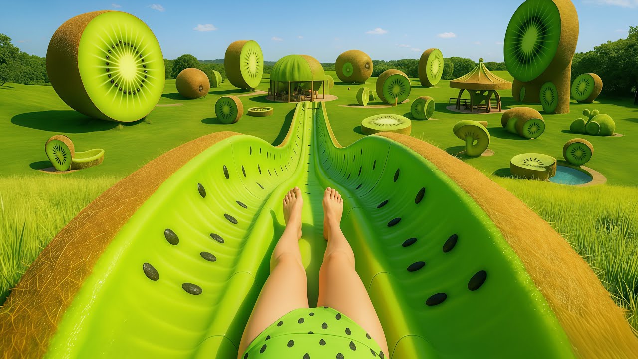 🌊 Which Waterslide Would You Like To Ride? 🌈 Super-Satisfying ASMR Magical Waterslides