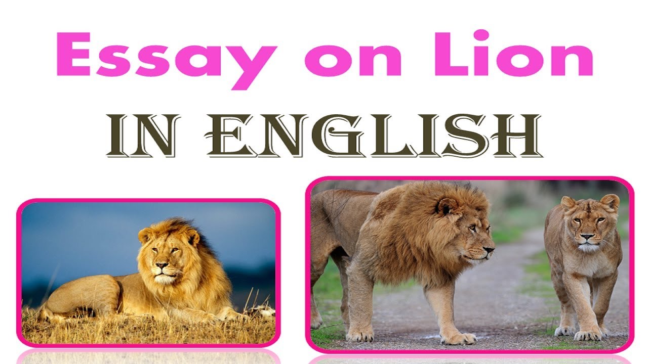 essay on lion english