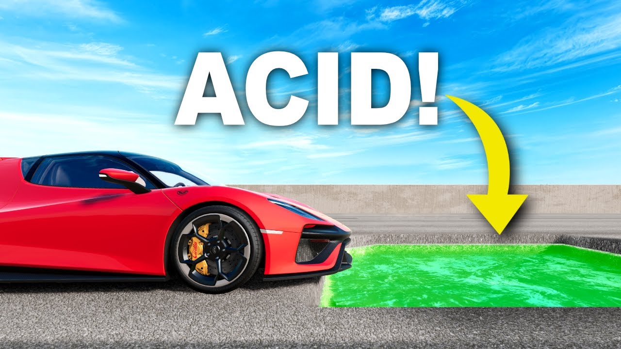 CARS vs Extreme Potholes! - BeamNG