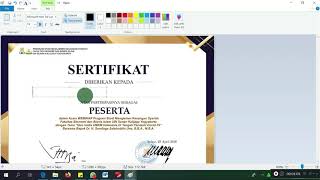 HOW TO EDIT CERTIFICATES USING PAINT screenshot 3