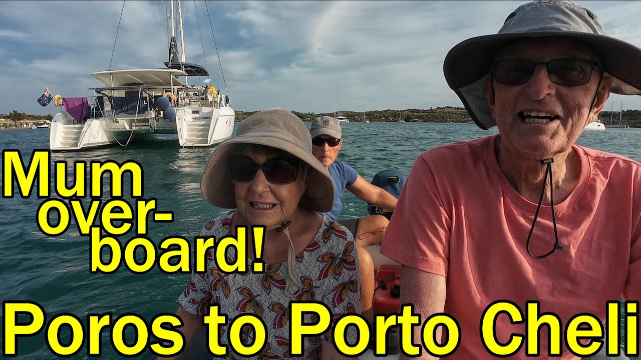 Mum falls overboard sailing from Poros to Porto Cheli! (Sailing Dakini – Leave to Roam Ep. 35)