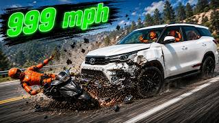 Toyota Fortuner Speed Ramp Test: 100 MPH to 999 MPH! 😱