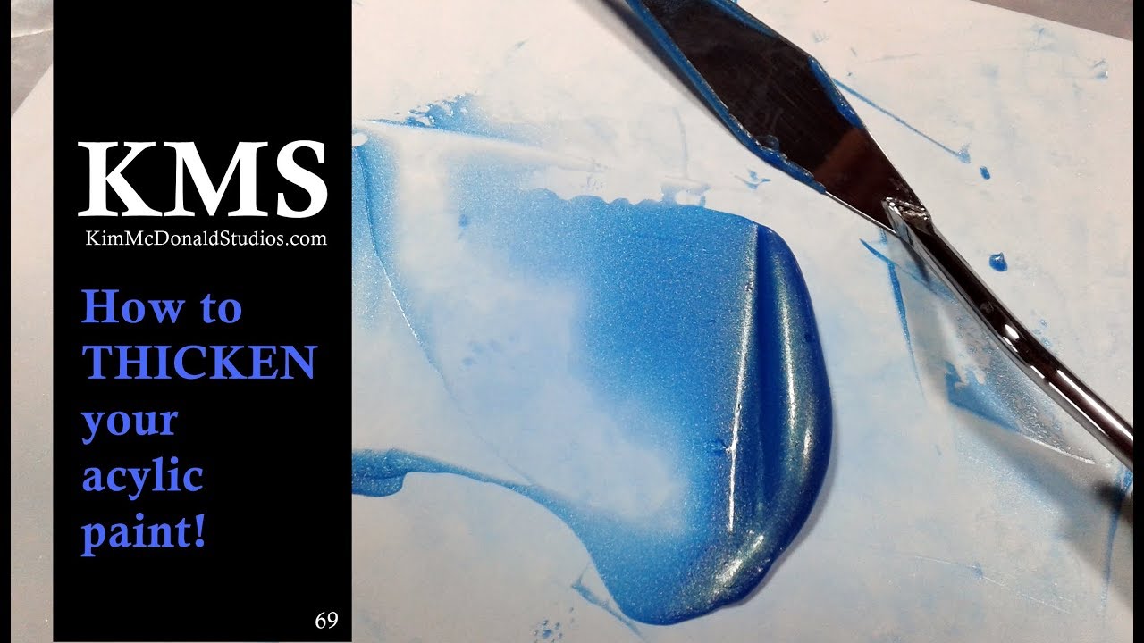 KMS 69 How to Thicken your Acrylic Pour Paints with Liqutex
