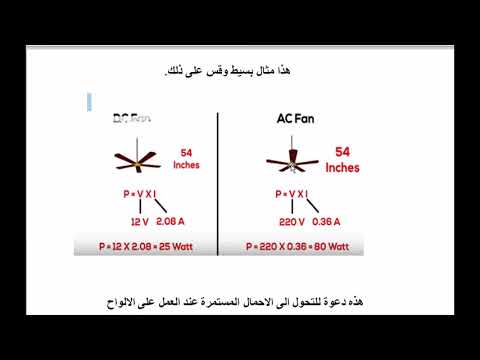 لماذا تشغيل أحمال المنزل على التيار المستمر DC أفضل من التيار المتناوب AC 