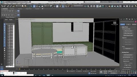 3DsMax Tutorials, Tutorial on 3D Modeling, Texturing & Lighting a Modular Kitchen in 3dsmax (Part 4)