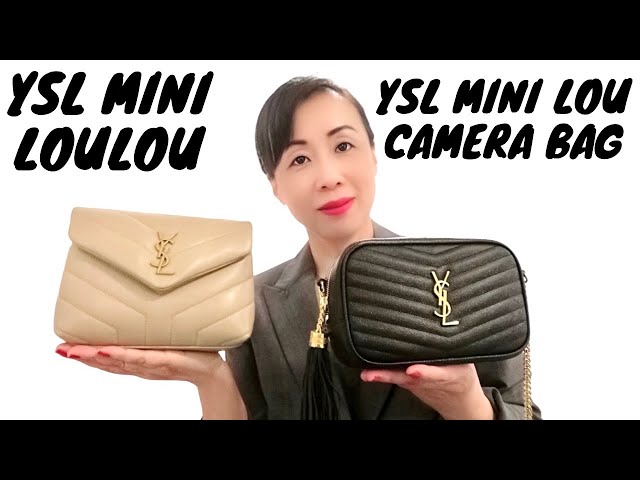 YSL CAMERA BAG VS MINI LOULOU BAG/Mod shots, What fits, which one