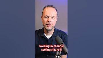 Routing in Cubase channel settings (part 1) #shorts