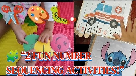 2 DIY Number Sequencing Activities for Kids 🧮🐛 | Fun Learning Through Play”