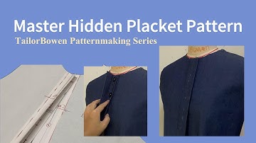 Hidden Placket Pattern Tutorial
