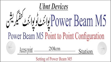 Power Beam M5 5GHz airMAX PBE-M5-400 Point to Point Link Configure IN urdu