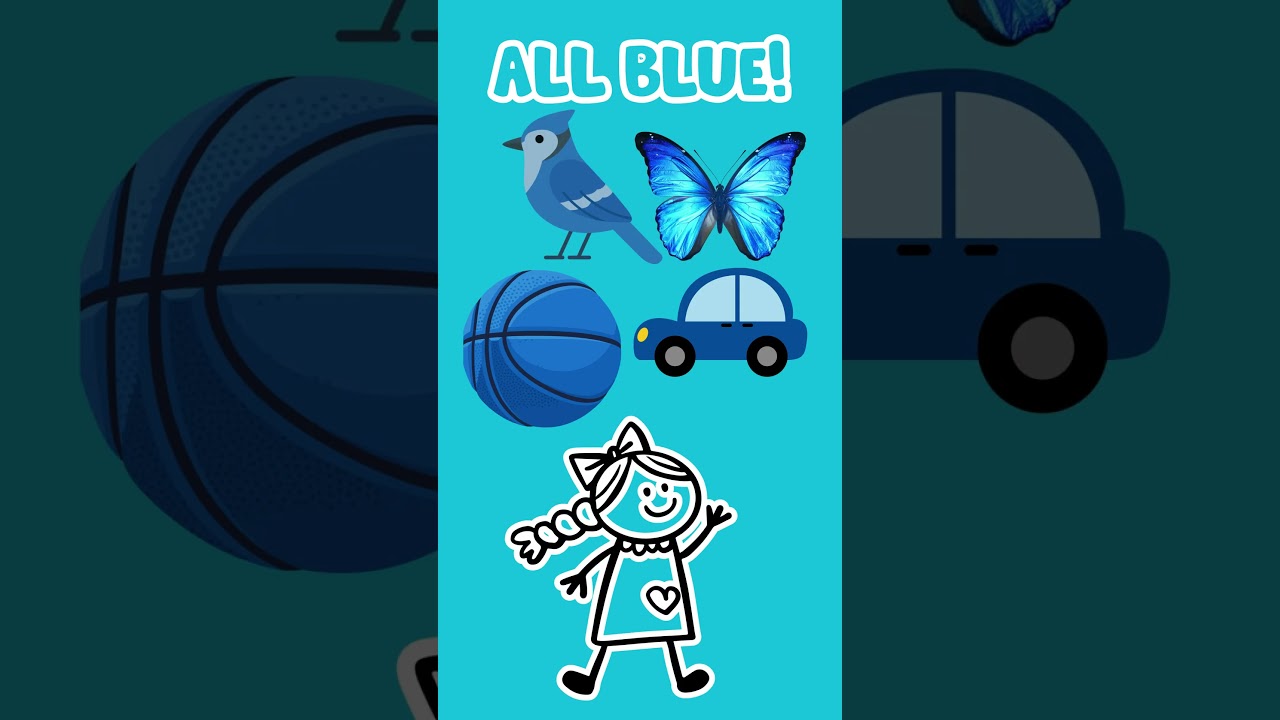 Learn Colors - BLUE! | Colors for Kids | Educational Fun 