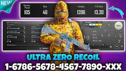 🔥Bgmi sensitivity settings 2025 🥵 | Bgmi best sensitivity settings 😱| Zero recoil sensitivity bgmi.