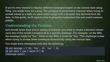 How to Dynamically Print Messages Based on Date Using Twig