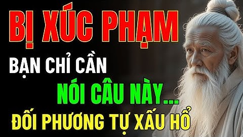 Người Khôn ỨNG XỬ THẾ NÀO KHI BỊ XÚC PHẠM – BẢN LĨNH NẰM Ở CÁCH BẠN PHẢN ỨNG_ Triết lý Tinh hoa