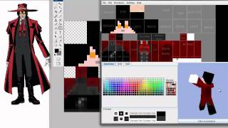 Minecraft Skin Making - Alucard from Hellsing