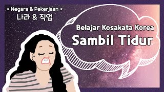 Belajar Kosakata Korea Sambil Tidur // Negara \u0026 Pekerjaan | 라면쌤 - Ramyunssaem