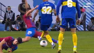 🔥 ESPECTACULAR CAÑO de ALMENDRA en BOCA-Barcelona - Maradona Cup