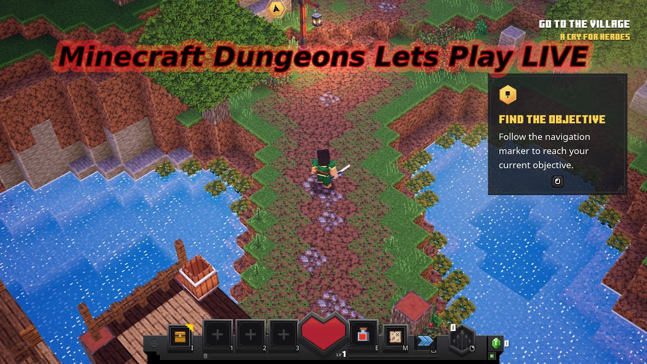 Minecraft Dungeons Lets Play LIVE | 4 - YouTube