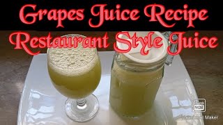 Grapes Juice Recipe | Restaurant Style Juice | Healthy Food With Ayesha
