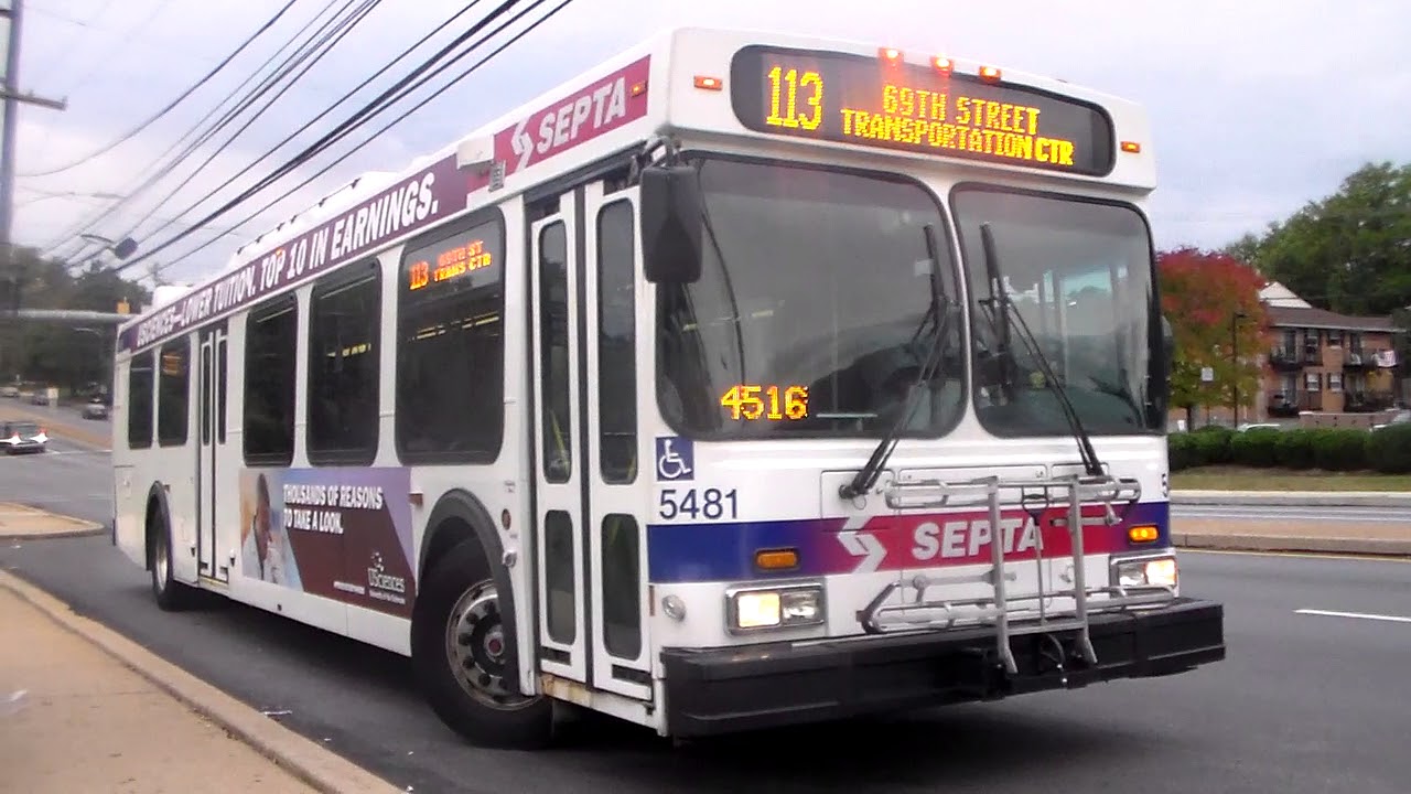 SEPTA BUS NEW FLYER D40LF 5481 ON ROUTE 113 YouTube septa-bus-new-flyer-d40lf-5481-on-route-113-youtube
