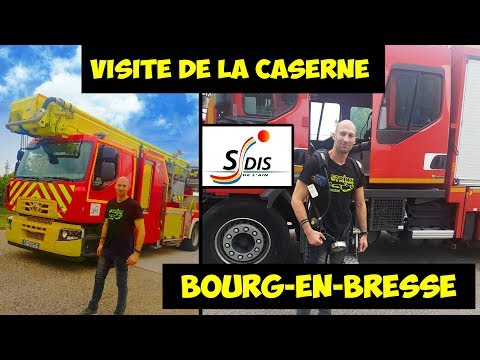 BOURG-EN-BRESSE visite de la caserne des POMPIERS SDIS 01