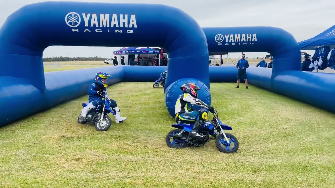 Mini bike racing at the Australian Super-bike championships @ The Bend Motorsports Park, Tailem Bend