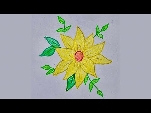 How To Draw Flower Design (Step By Step) || Art Studio #art #flowers #drawing