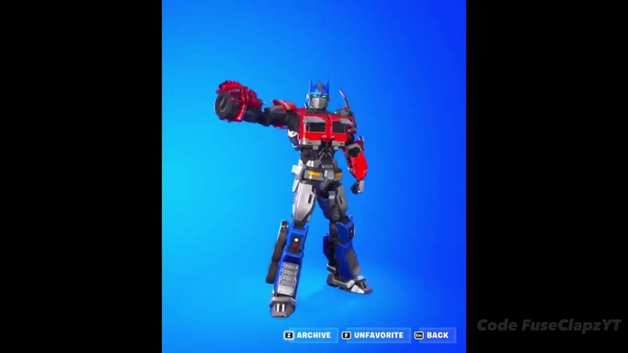 Welp, now we have a truck emote for the Transformers x fortnite