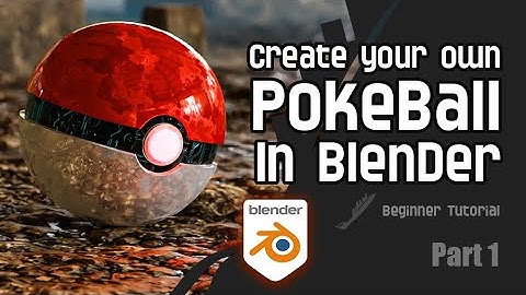 Make your own Pokeball | Beginner Blender tutorial | ...Part 1