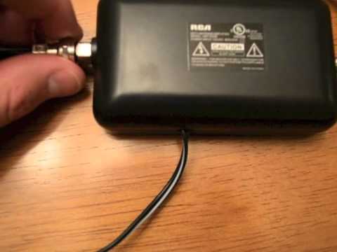 How to connect the RCA ANT1650R antenna to your tv - YouTube
