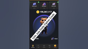 Hamster Kombat Daily Cipher Morse Code 12th July