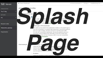 [HOW] to configure Splash Page for guests and customers. Using the Splash Page with Cisco Meraki APs