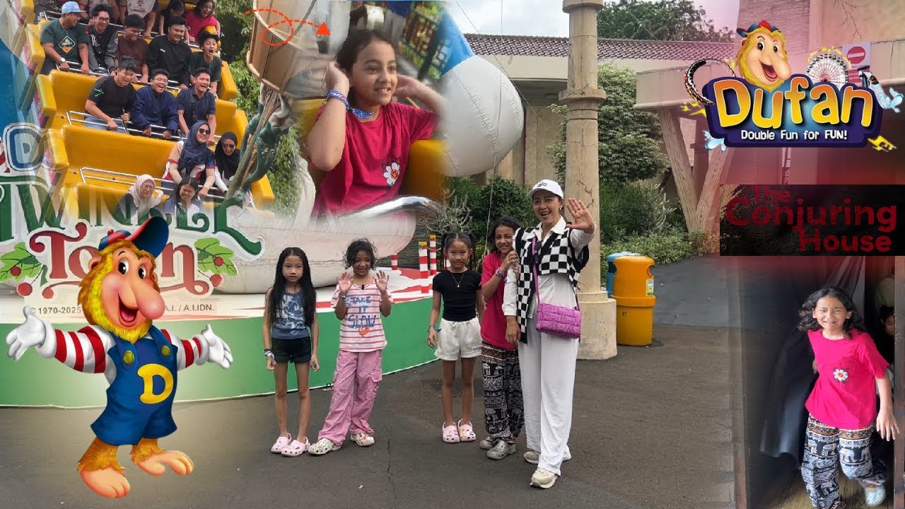 [VLOG] Катаемся на «Кора-Кора» и посещаем дом с привидениями в Дюфане с Элизой и Элмирой!!