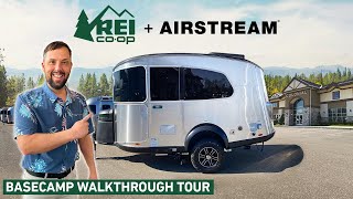 The COOLEST Airstream Trailer | 2023 REI 16X Basecamp  Walk Through