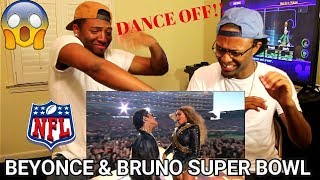 Beyoncé \& Bruno Mars Crash the Pepsi Super Bowl 50 Halftime Show | NFL (REACTION)