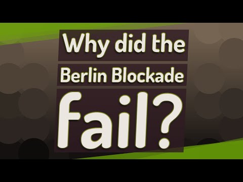 Video: Hvorfor mislykkedes Berlinblokaden?