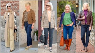 Casual Outfits Style For Women over 40,50,60 | Best Business Outfit Style 2024 | Shein Winter Outfit