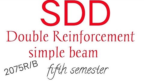 Doubly reinforcement simple beam numerical 2075RB ,