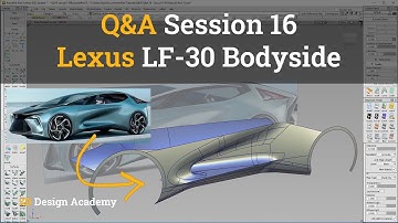 Autodesk Alias Tutorials I Q&A 16 - Lexus LF-30 Bodyside 1