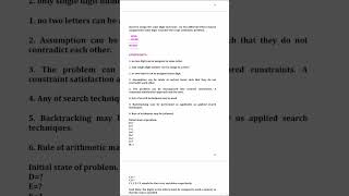Constraint Satisfaction Problem Part-2|| #artificialintelligence #engineering