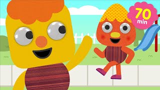 We're Walking Down The Street + More | Super Fun Kids Songs | Noodle \u0026 Pals and @SuperSimpleSongs