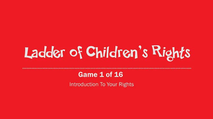 Today We Play: LADDER OF CHILDREN'S RIGHTS Instructional Video - DayDayNews
