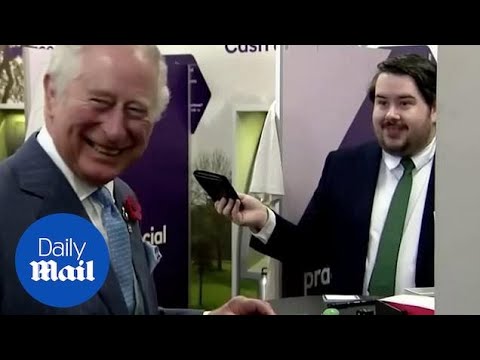 Prince Charles delighted by magic trick during south London visit