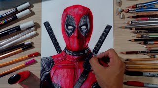 Drawing of Deadpool | Dibujo de Deadpool (Ryan Reynolds)