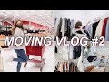 MOVING VLOG #2: ORGANIZING MY CLOSET, GROCERY SHOPPING & NEW ROOM TRANSFORMATION!