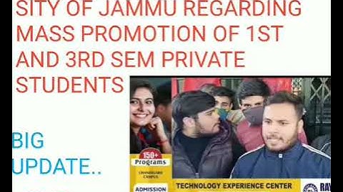 🔴BIG MASS PROTEST BY ABVP REGARDING MASS PROMOTION OF 1ST SEM AND 3RD SEM STUDENTS |JAMMU UNIVERSITY