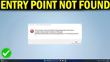 How To Fix The Procedure Entry Point Not Found Dynamic Link Library Error in Windows 11/10/8/7
