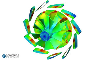 Simulating a Variable Geometry Turbocharger with CONVERGE