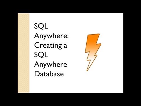 Creating a SQL Anywhere Database | Sybase Central